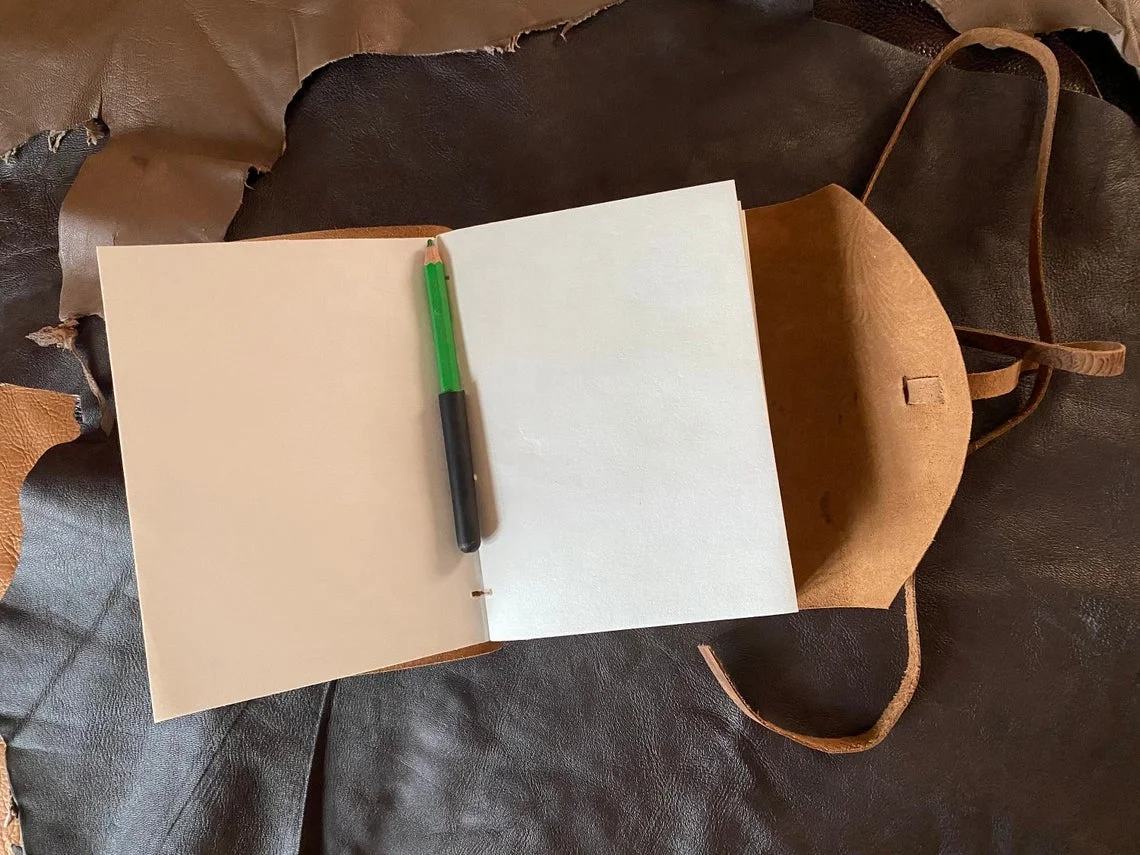 Leather Floral Embossed Journal Notebook, Best Gift for Men & Women Luxury Leather Note Books With Wood-free Cotton Rug Paper