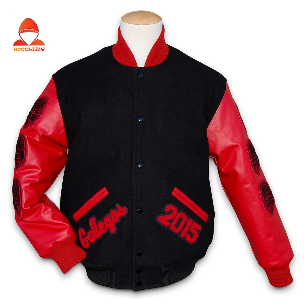 Мужская американский стиль Varsity Университетского колледжа бейсбольная куртка