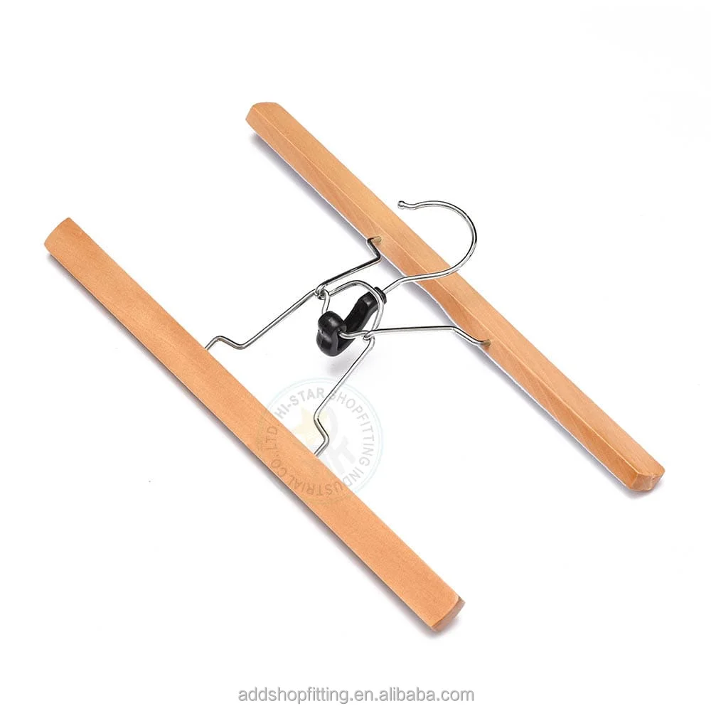 Деревянная вешалка для наращивания волос с логотипом на заказ 30 см