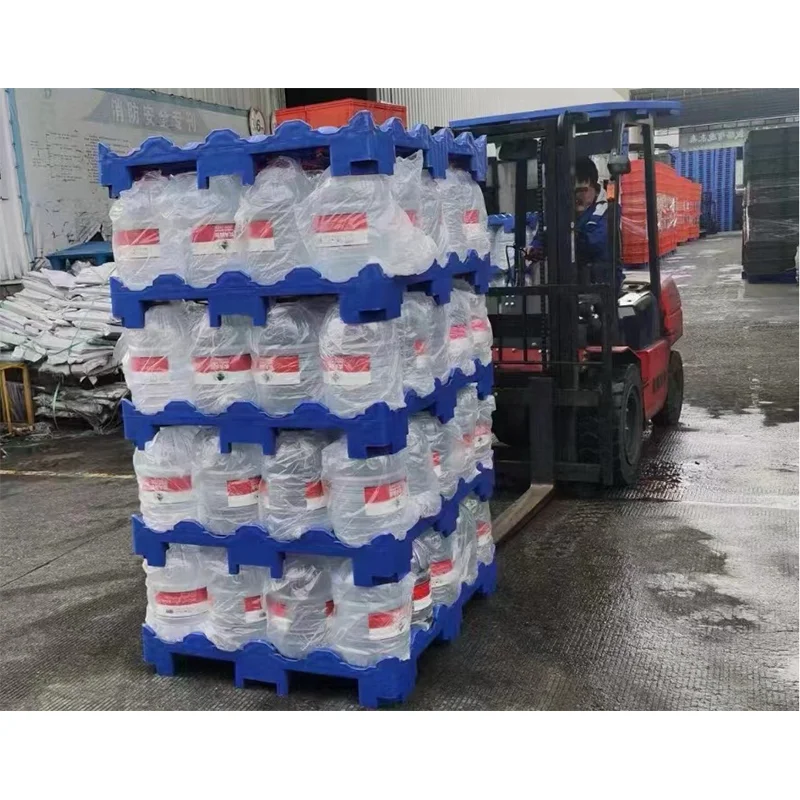16 Bottles 5 Gallon Water Bottles Stacking Storage HDPE Plastic Pallets