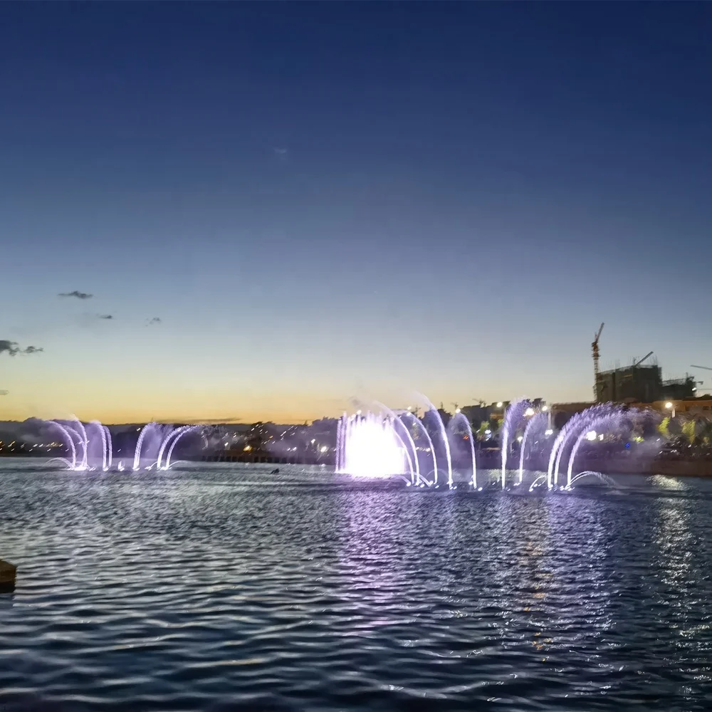 High Quality Metal Outdoor Floating Fountain for Landscaping & Pool Decor Music & Dancing Inspired