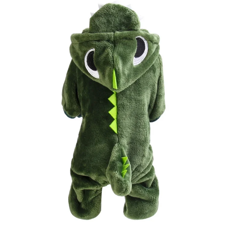 Halloween Dinosaur Dragon Costume for Dogs and Cats Funny Pet Clothing and Puppy Outfits