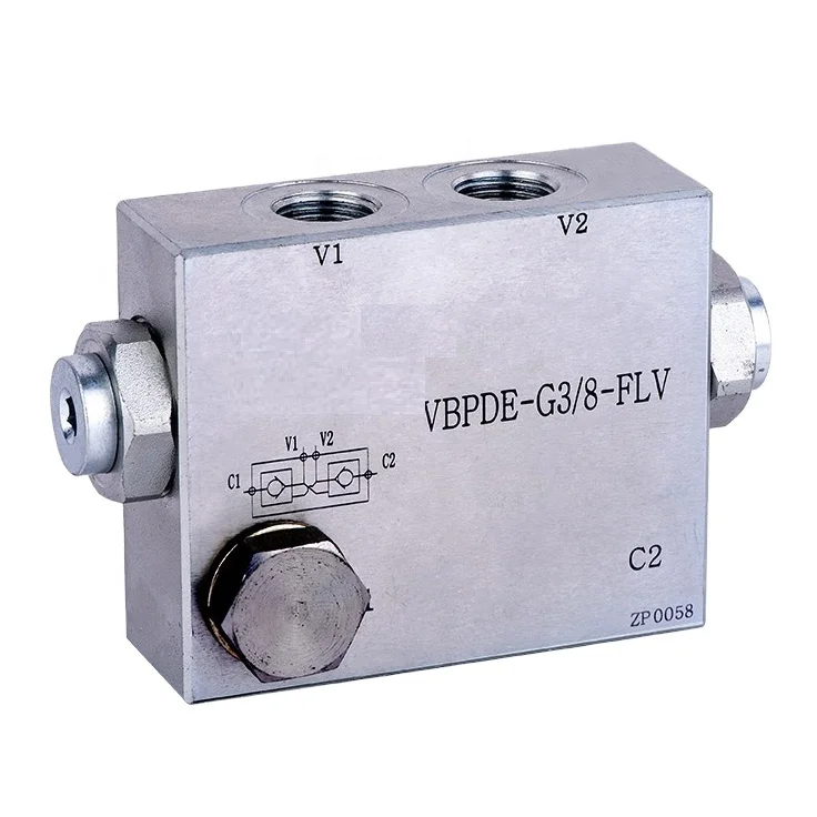 VBPDE A FLV Steel Hydraulic High Pressure Control Fittings  Double Pilot Check Valve