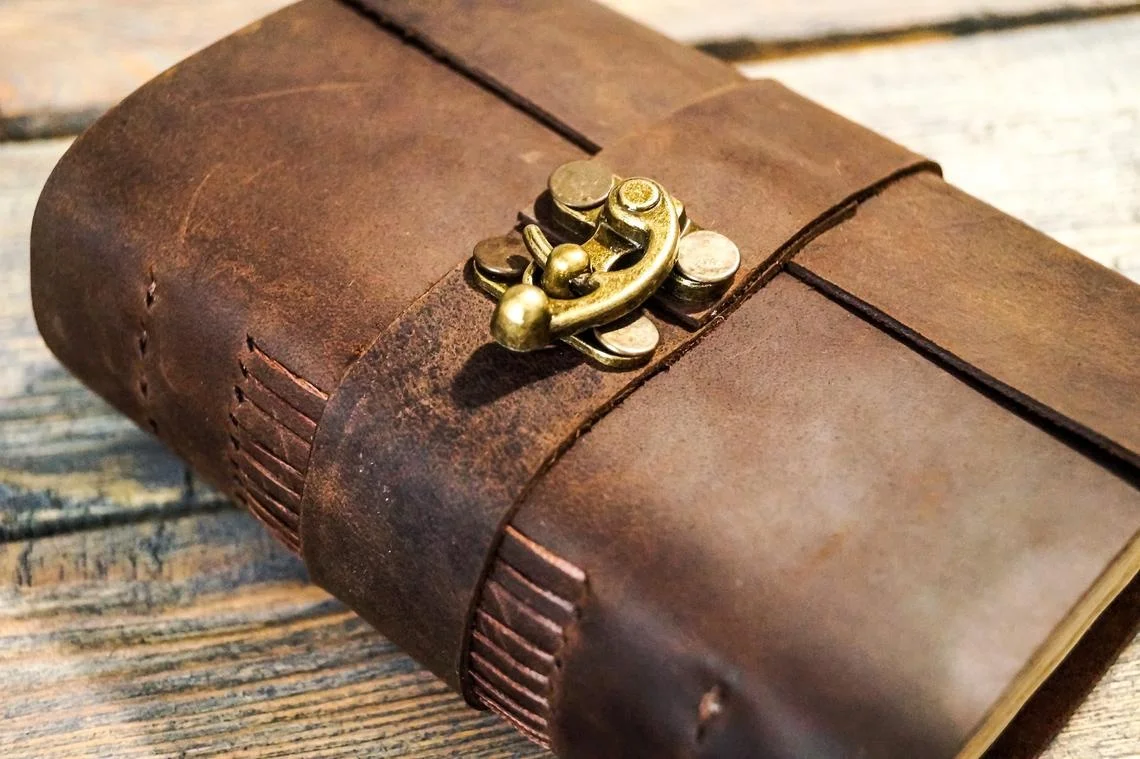 Винтажный кожаный журнал Премиум-Качества ретро-блокнот из переработанного хлопка скетчбук в античном стиле винтажная бумага с декоративными краями для письма