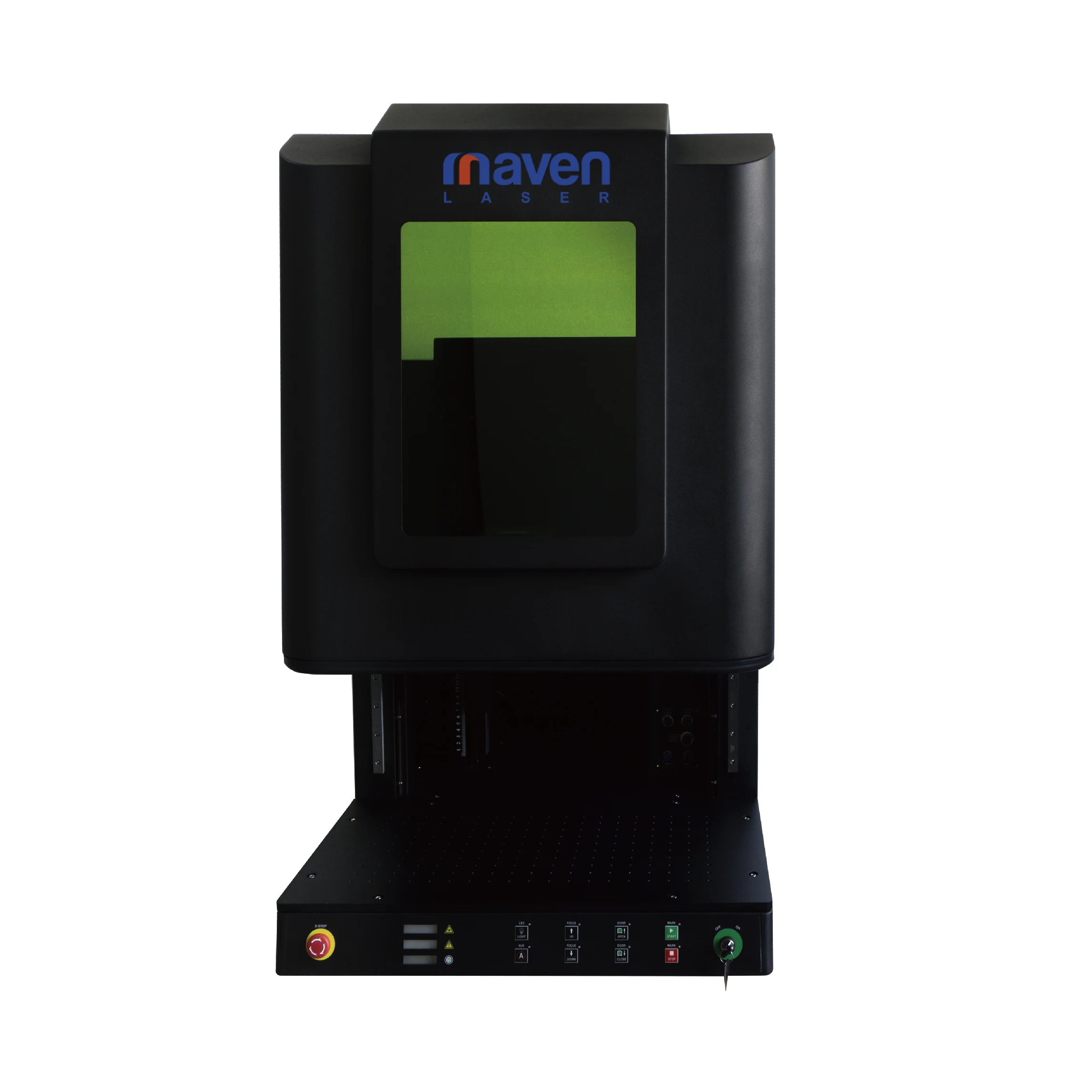 Desktop 200w Enclosed Type Electrical Door Laser Engraving Cutting Machine for Gold Silver Metals with protection Glass