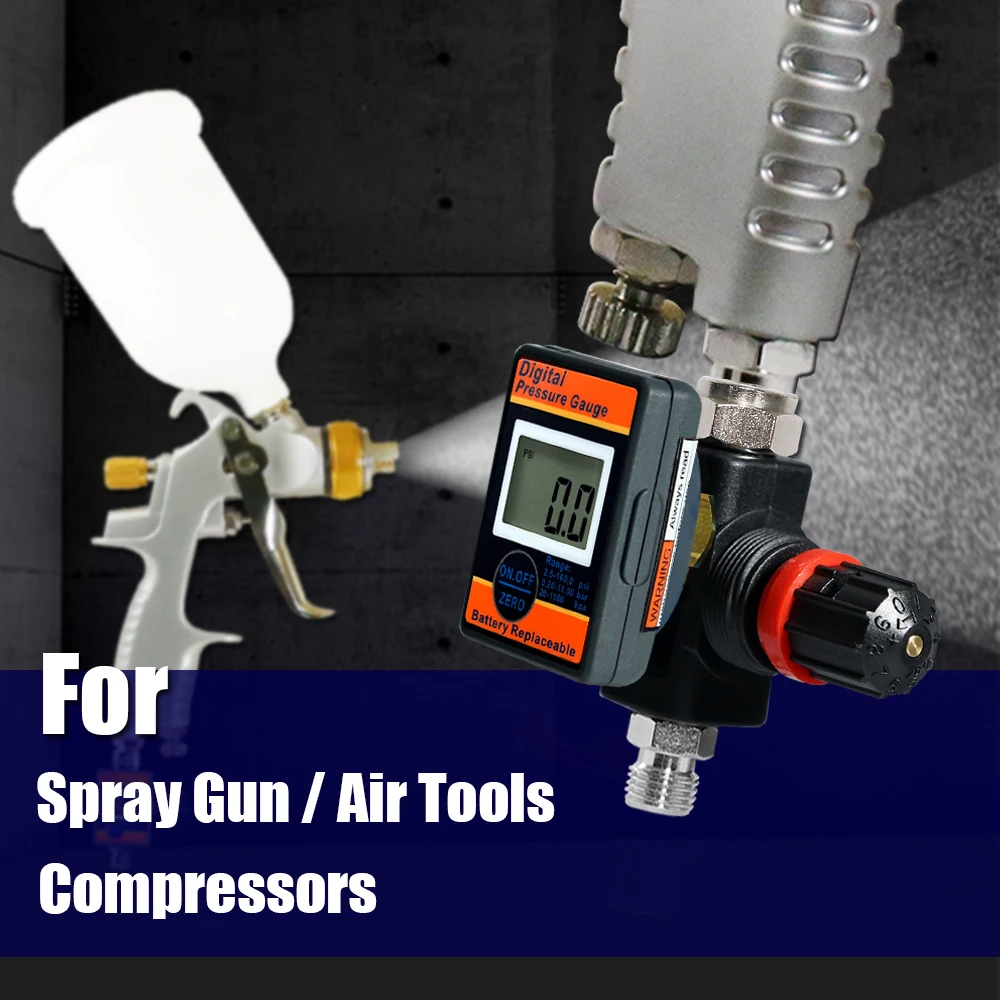 Taiwan Lematec 1/4 Inch Digital Air Regulator for Paint Spray Guns