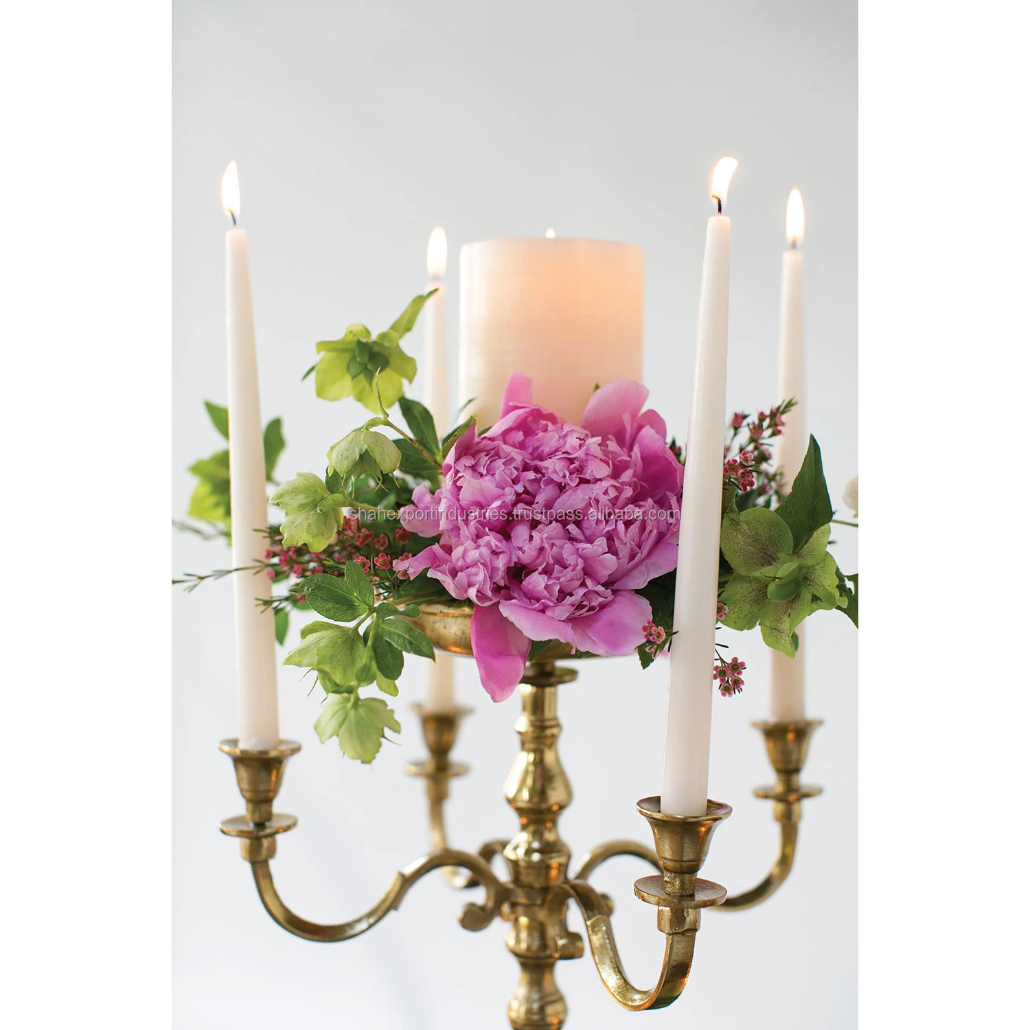 Wedding Decoration 4 Arms With Flower Bowl Crystal Candelabra Wedding & Home Table Top Decor Centerpieces