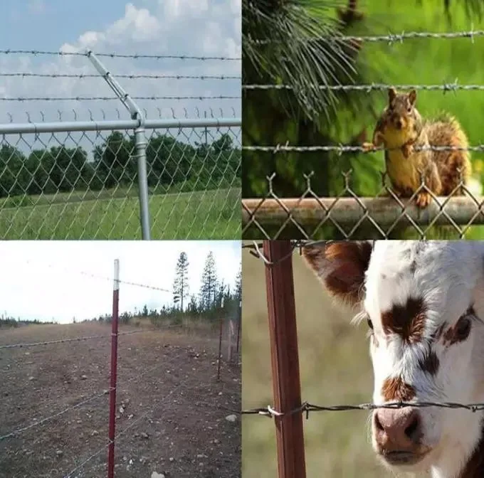 Защитный забор из колючей проволоки ограждение Arame Farpado горячеоцинкованная стальная колючая проволока