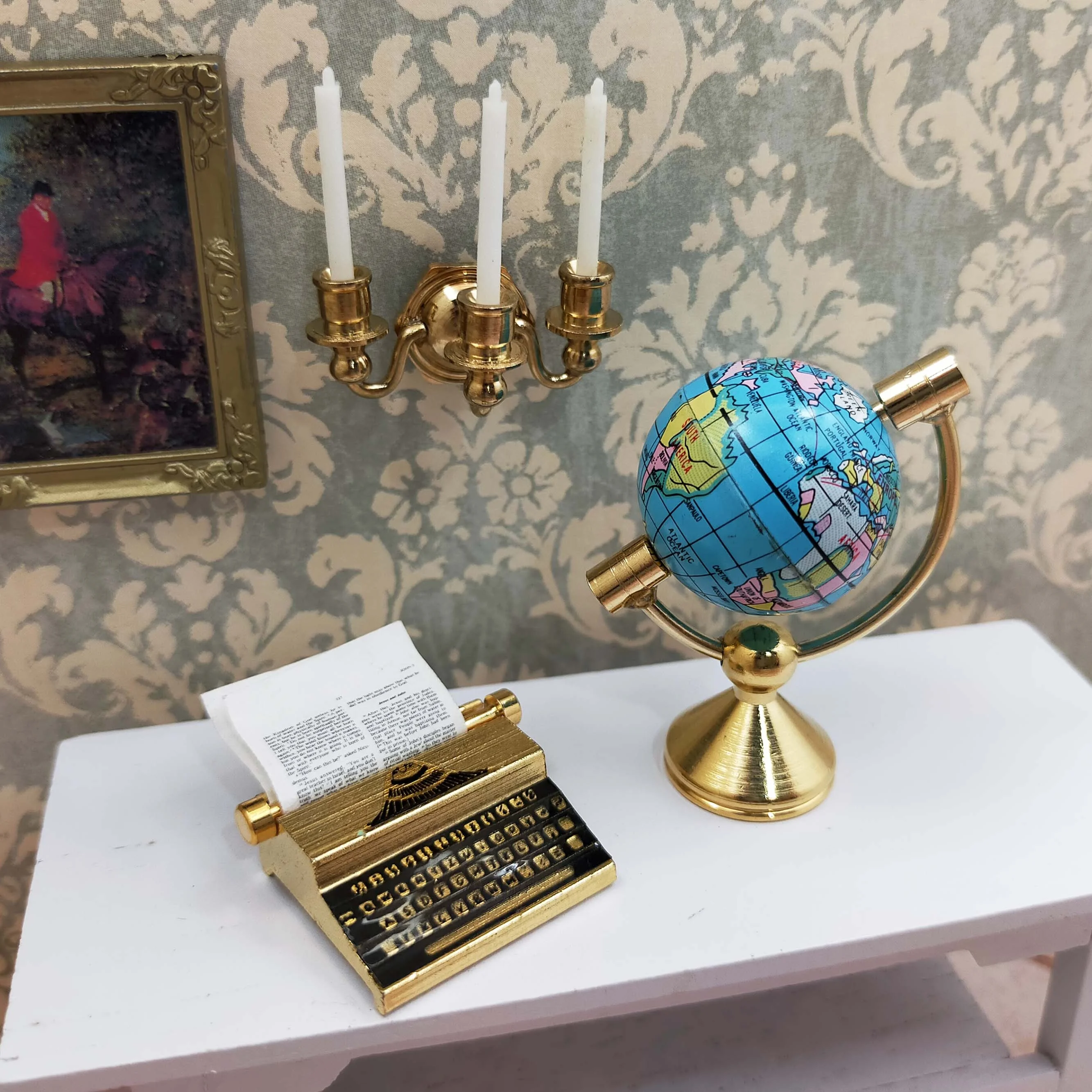 Miniature Doll House 1:12 Fancy Study Room