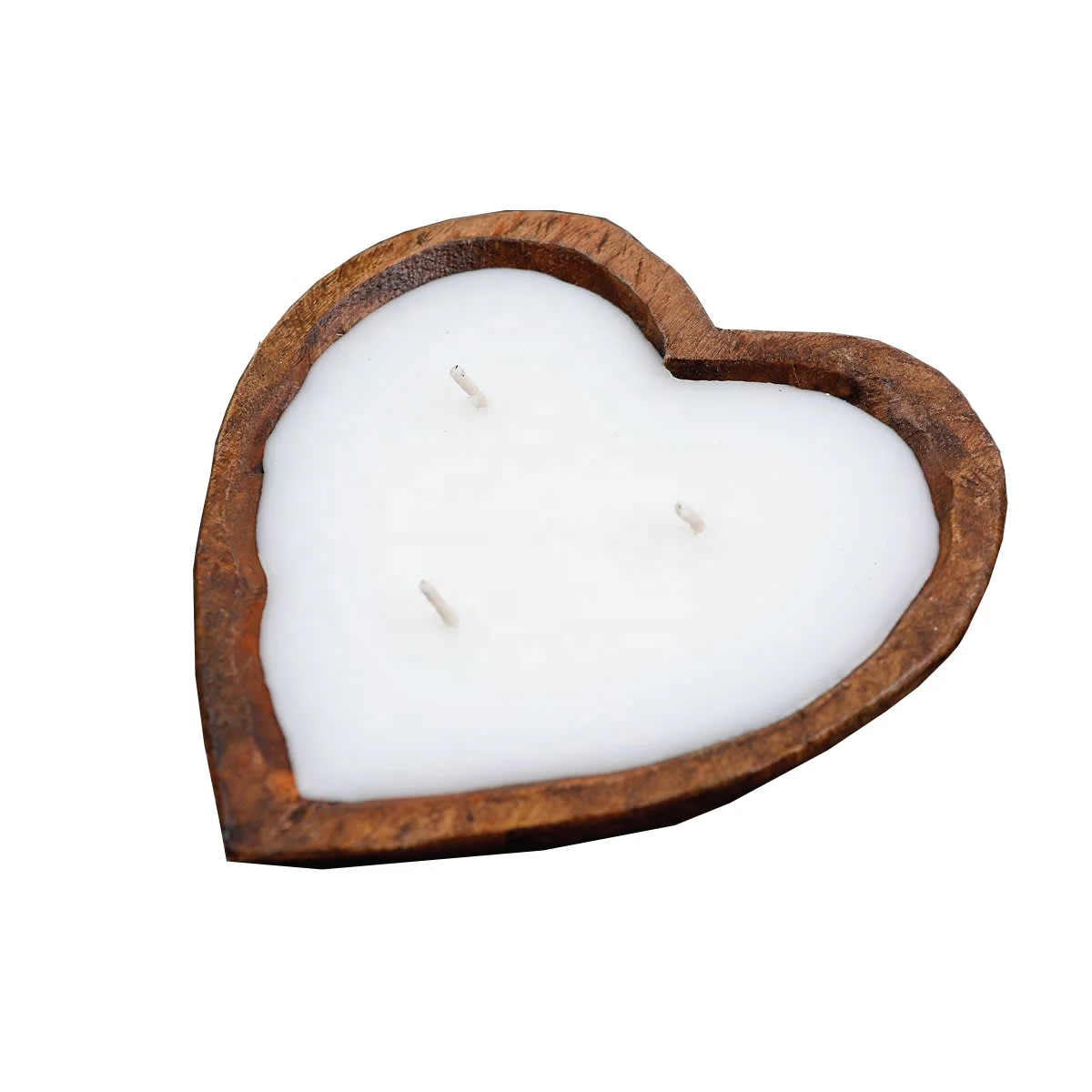 Роскошные романтические деревянные миски для свечей с ароматом корицы ручная работа во Вьетнаме