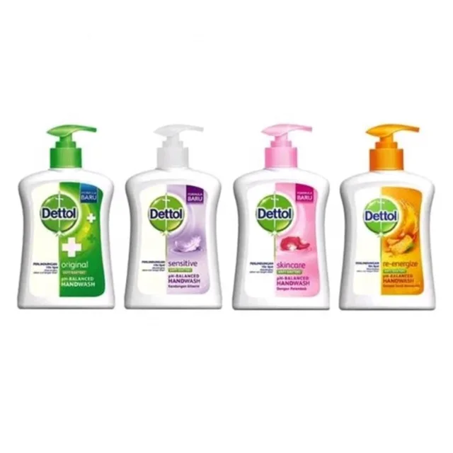 Dettol 245ml Pump Hand Wash Liquid Daily Anti-Bacterial Foaming Hand Soap Main Ingredient Water for Hand Cleaning in Indonesia