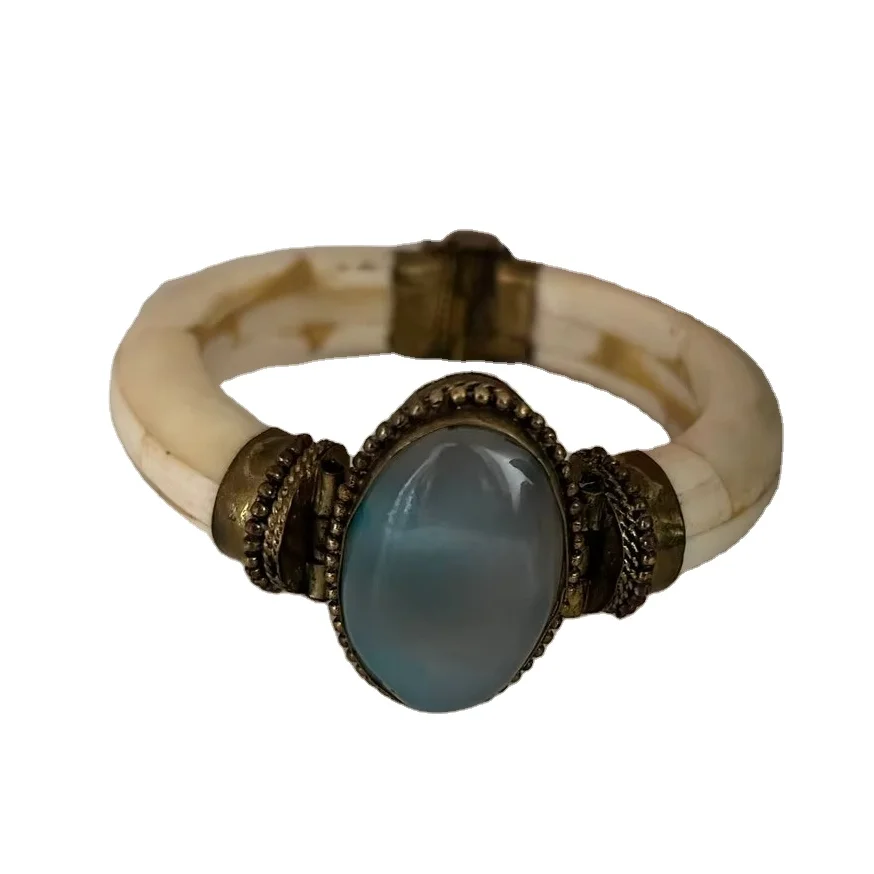 Handmade openable Camel Bone Onyx Stone Cuff Antique Bracelets Factory Price wholesale Fine Export Quality Made in India Agate