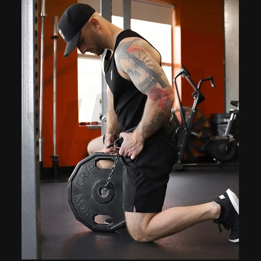  Высококачественный пояс для тренировок по фитнесу абдоминального пресса тяжелая цепь Утяжеленные погружения или тянущийся тяжелой атлетики со стальной цепью