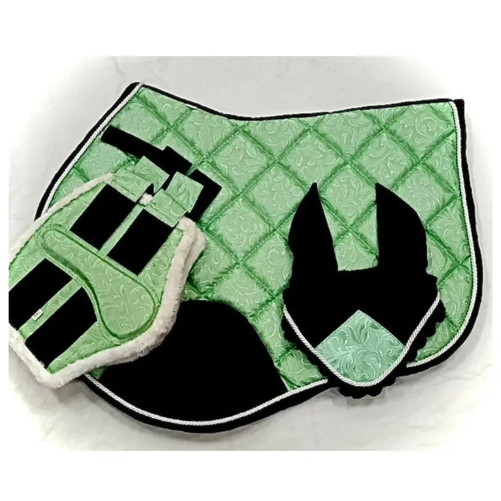 Premium Quality Horse Saddle Pad equine ear bonnet brushing boots & wraps for legs for Horse Riding Cotton Filling Rolling