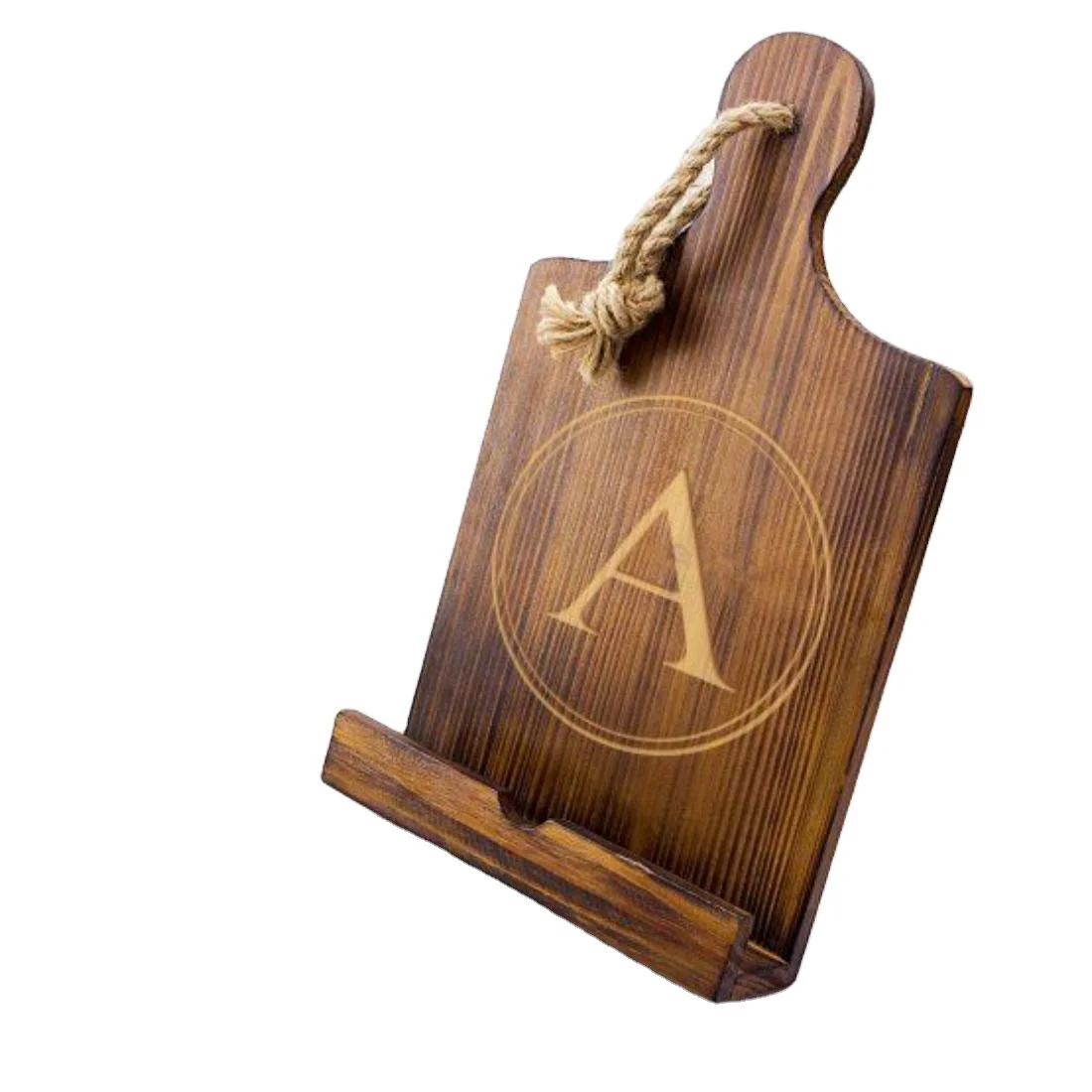 Table Decorative Wooden Book Stand For Chef wholesale Selling Made In India Amazing Cook Book Holder Natural Wood Stand