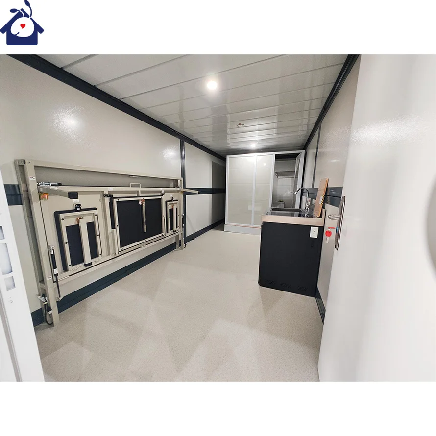 Quick Installation Portable Foldable House Modular 20ft 40ft Mobile Folding Container House Prefab Temporary Dormitory