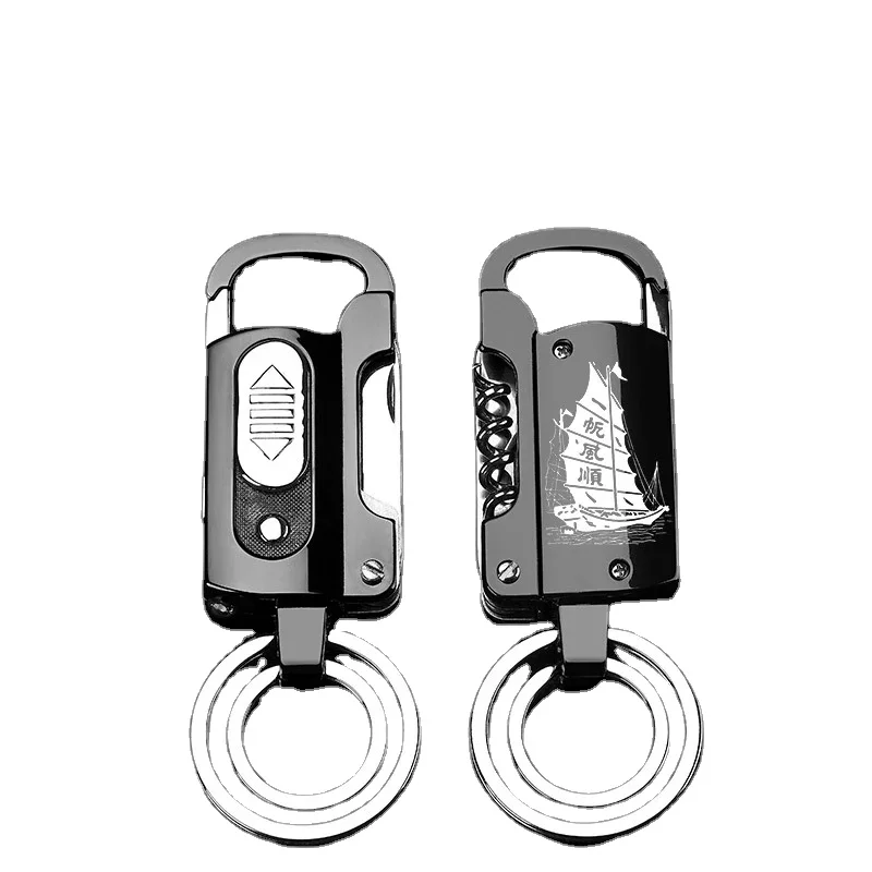 10 в 1 многофункциональный брелок Зажигалка открывалка для бутылок вина usb зажигалка брелок Зажигалка перезаряжаемая
