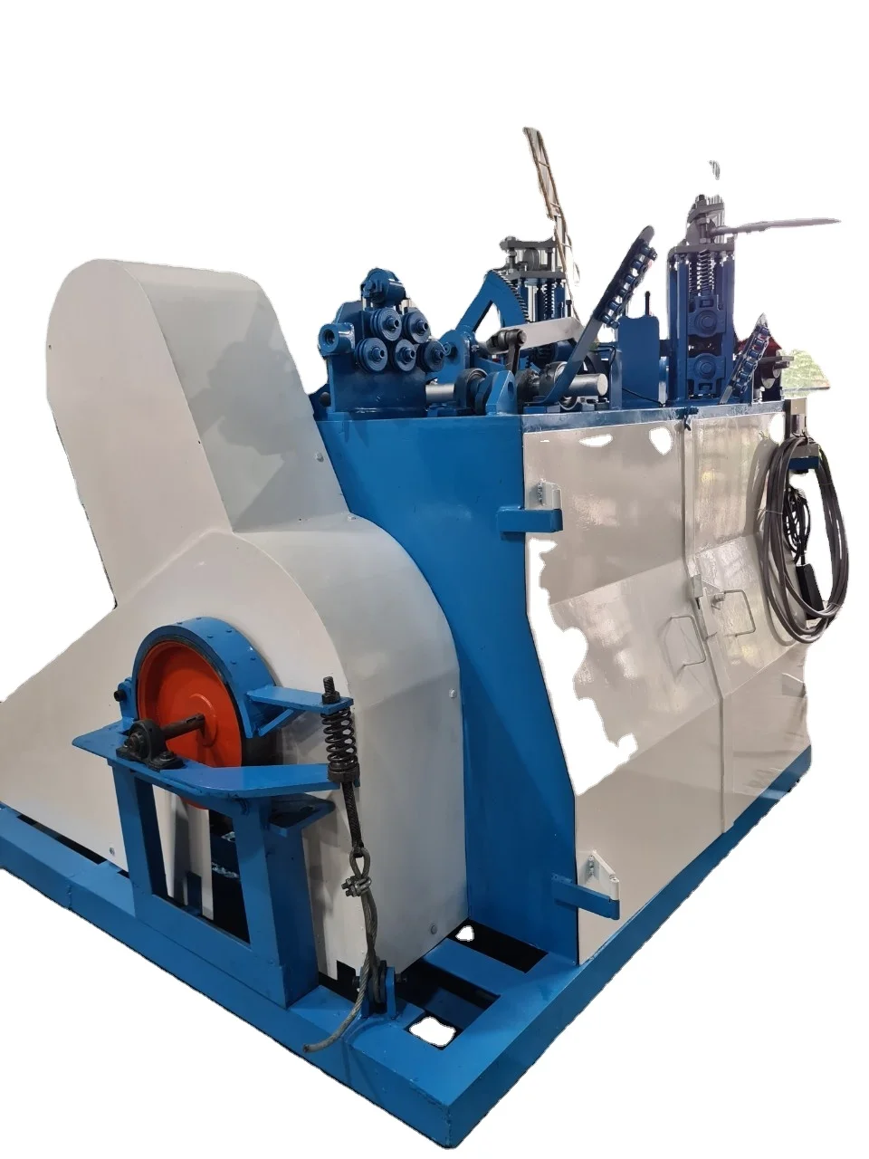 fully automatic double wire chain link fence weaving making machine in cambodia