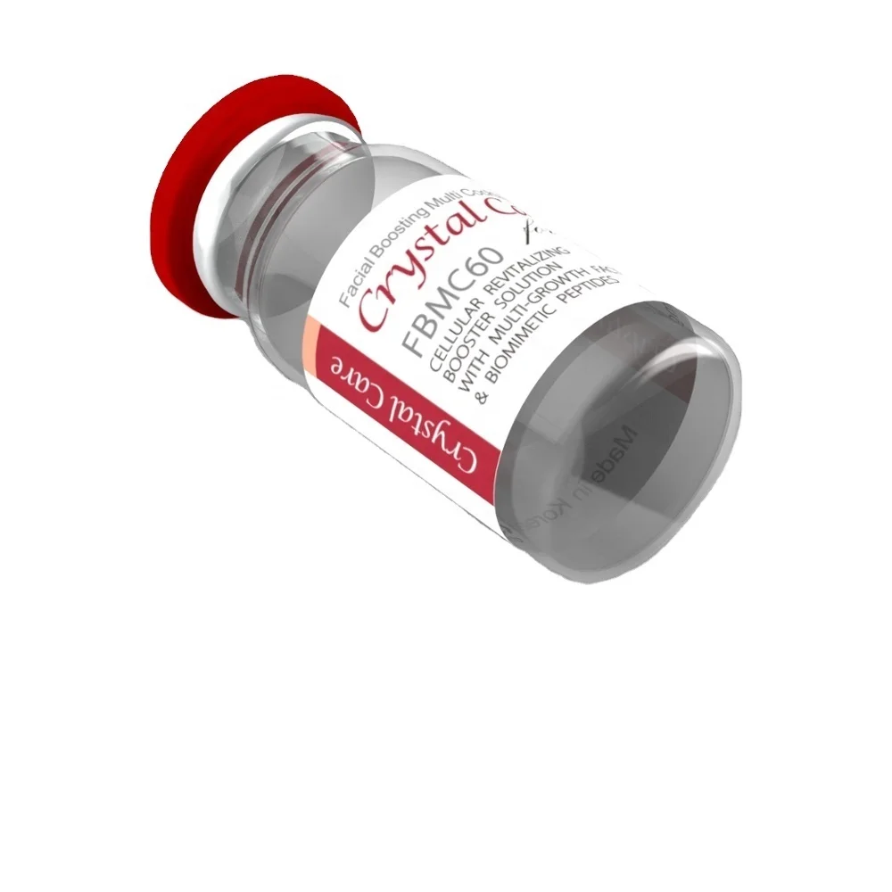 Pink peptide ampoule solution for Facial and Scalp Boosting rejuvenate dry skin