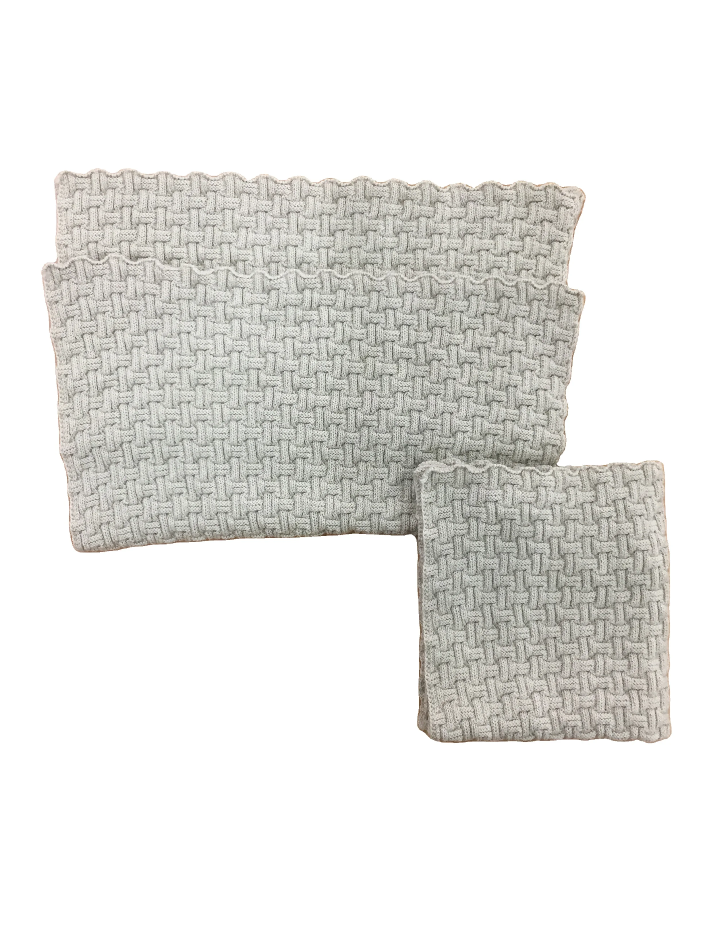 Вязаные Салфетки из 100% органического хлопка сертифицированные чистящие салфетки для посуды и кухонные набор кухонных полотенец