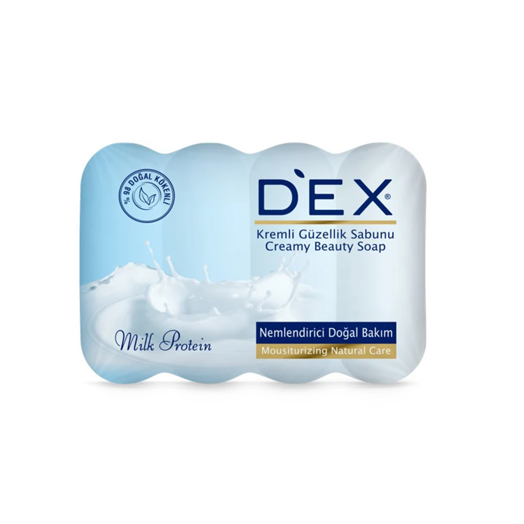 DEX Milk Protein Ecopack 4x70 gr Soap - Moisturizing Care With Milk Essence Bar Soap Wholesale