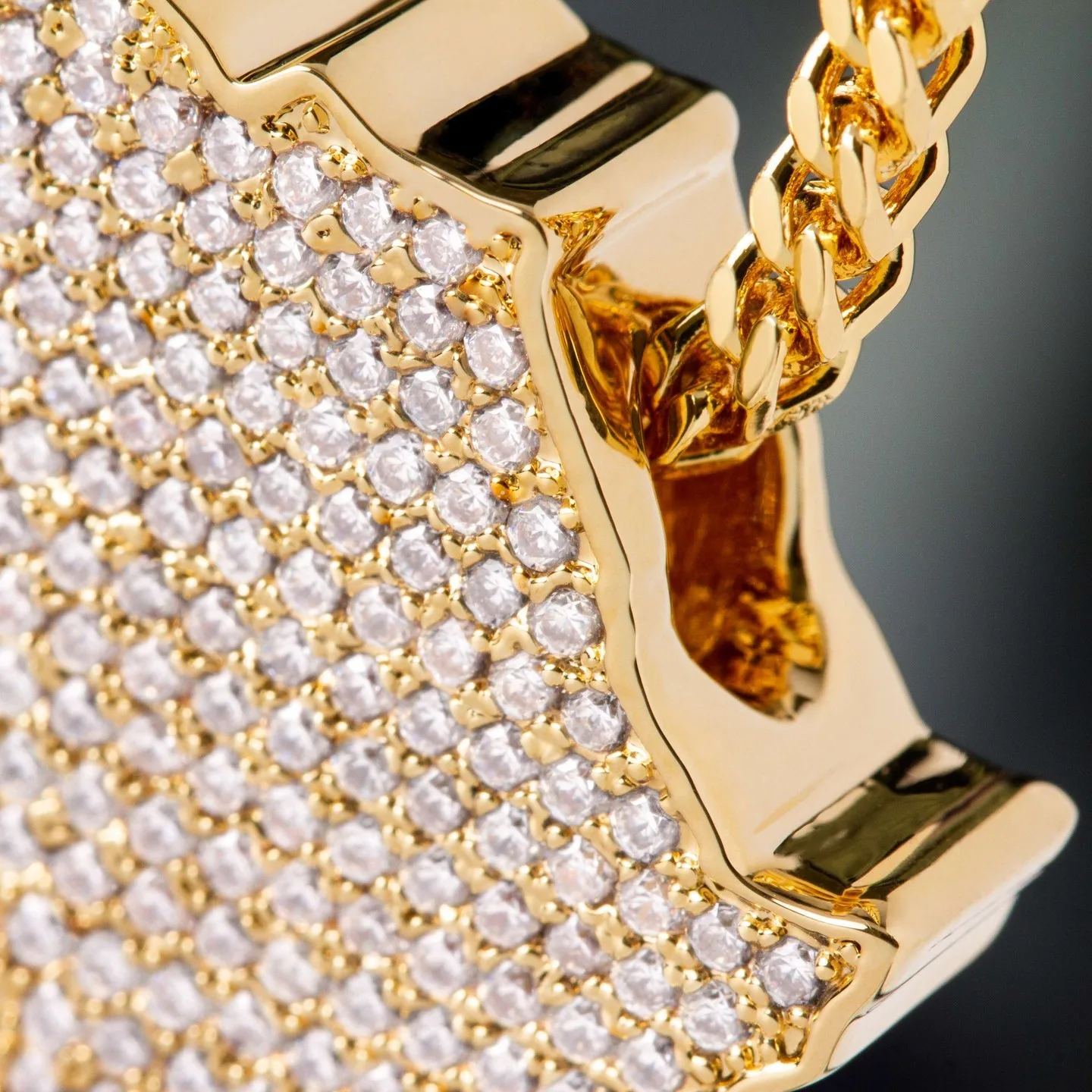 Mesmerizing Fully  Iced Out AFRICA Pendant Solid Metal Made 10KT and 14KT Purity Hip Hop Pendant