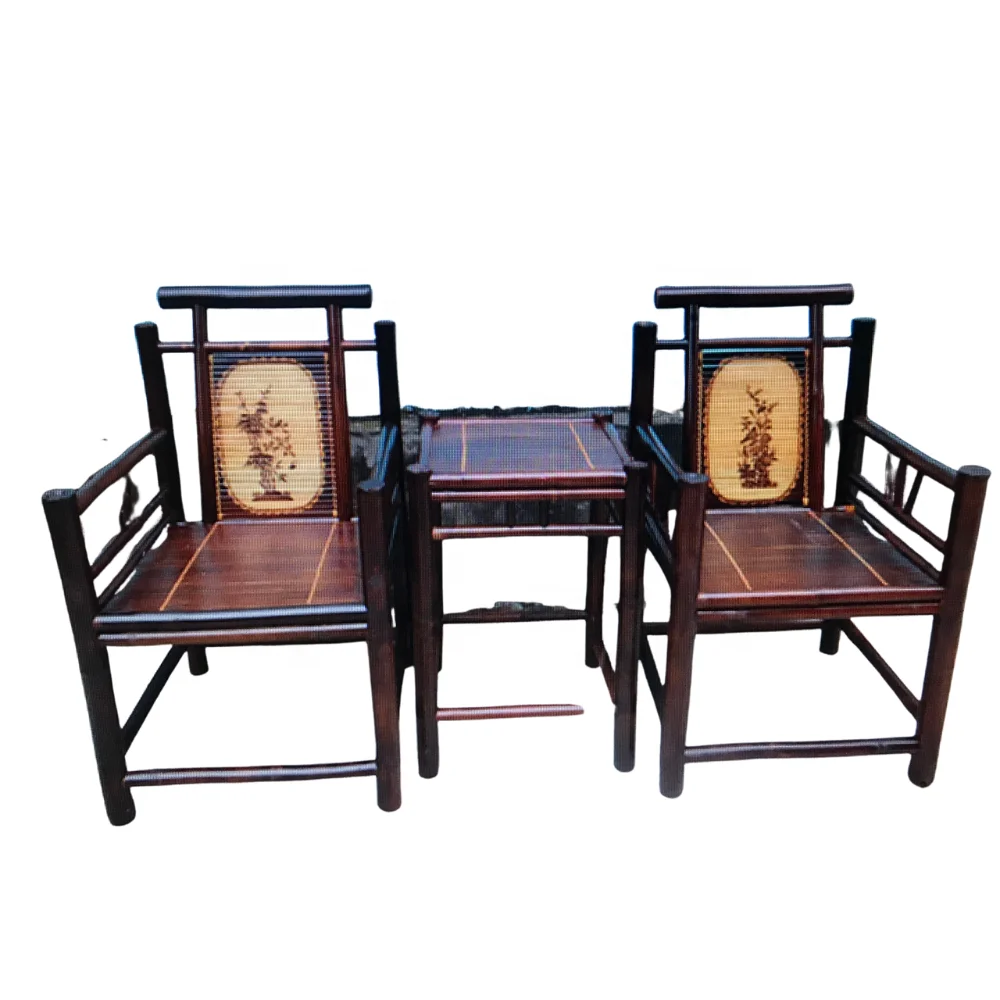 Bamboo Folding Table Wholesale Eco-Friendly Furniture For Home Decor And Restaurant Custom Packing Vietnam Manufacturer