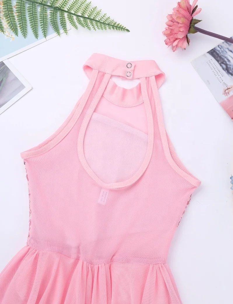 6-14 Kids Dancewear Manufacturer Girls Stage Dance Performance Wear Modern Contemporary Ballroom Lyrical Dance Costumes Dresses
