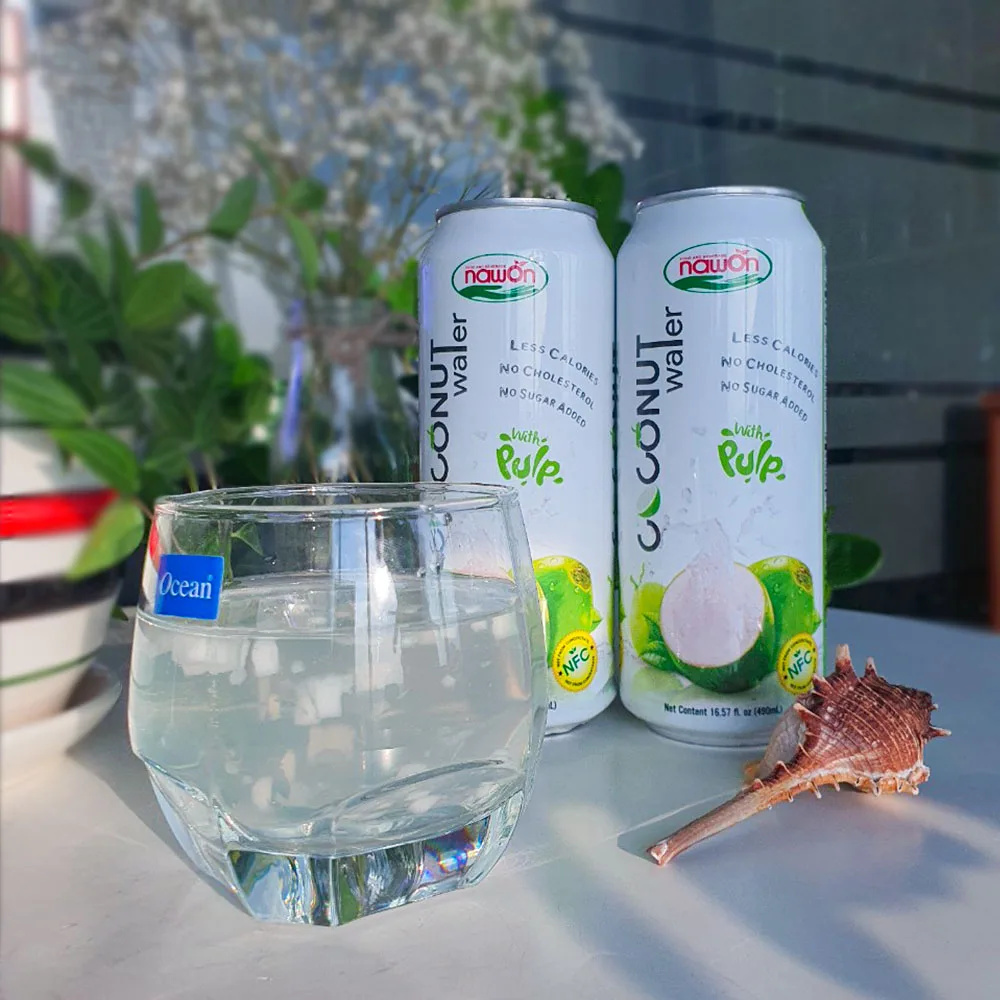 Nawon 1 Litter Coconut Water from 100% Coconut Water Vietnam | Wholesale Private Label Coconut Water in Aluminum Can, Bottle