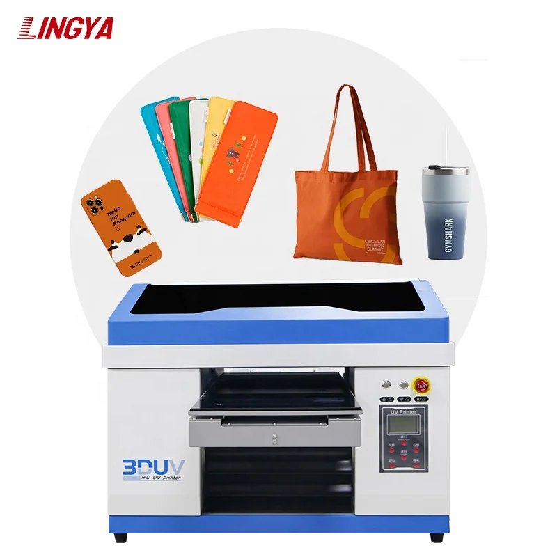 2024 new 3060UV flatbed printer desktop A3UV printer photo album metal ceramic water cup UVDTF golf 3060UV printing machine