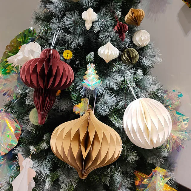 Honeycomb paper decoration for christmas CE-2P109