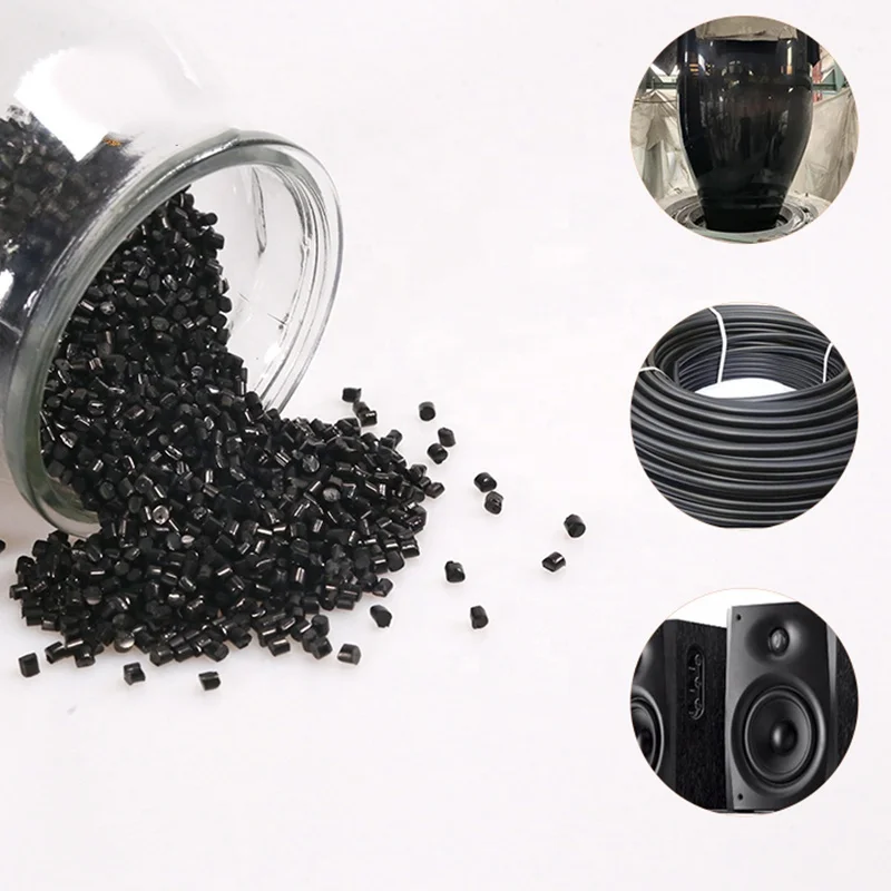 Virgin HDPE High Density Polyethylene  Granules/ PE 100 PE80 Black /HDPE PE 100 Virgin& Black Pipe Grade