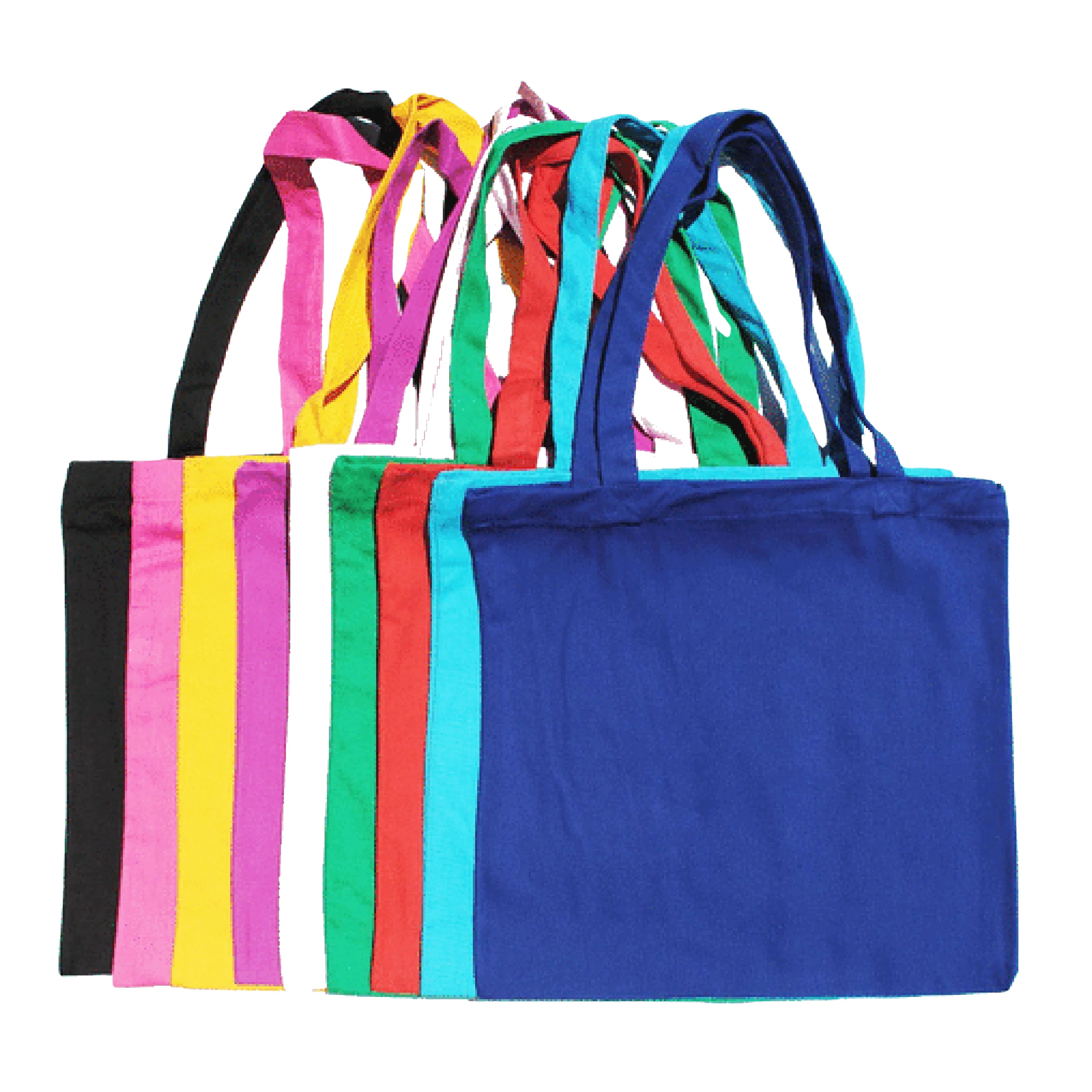 Eco-friendly Letter many color Cotton Canvas Grocery Shopping Tote Bag manufactured in India West Bengal