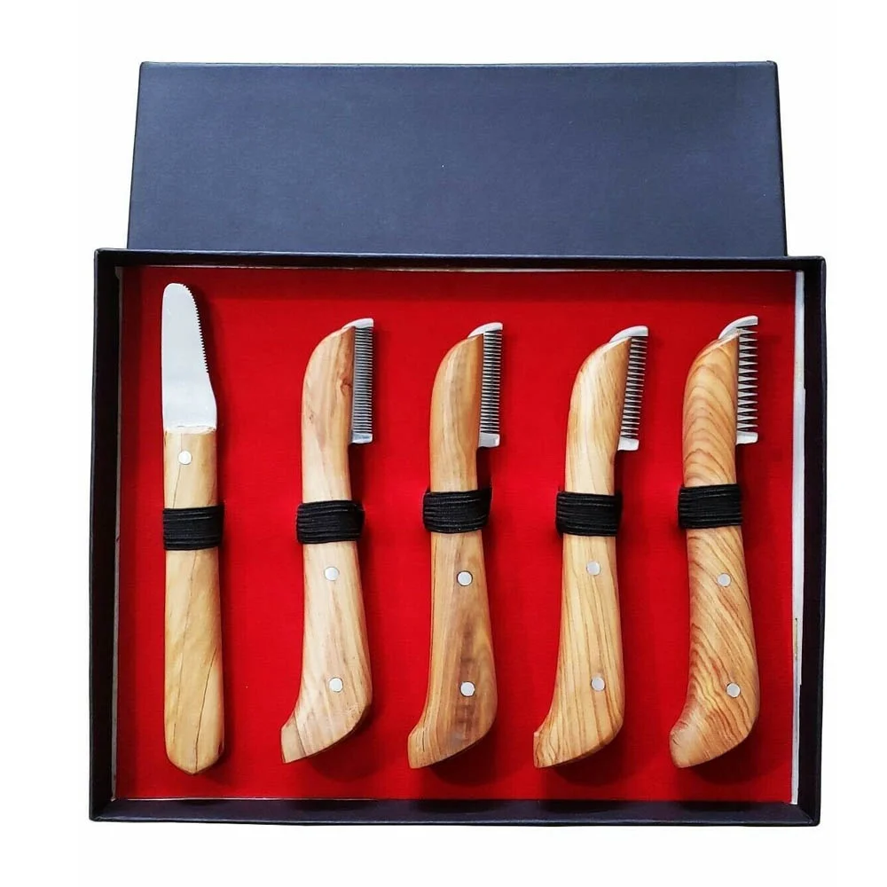 6 PIECE MULTI SET HAND STRIPPING KNIFE CAT DOG PET GROOMING COMB HAIR Pet Grooming Products