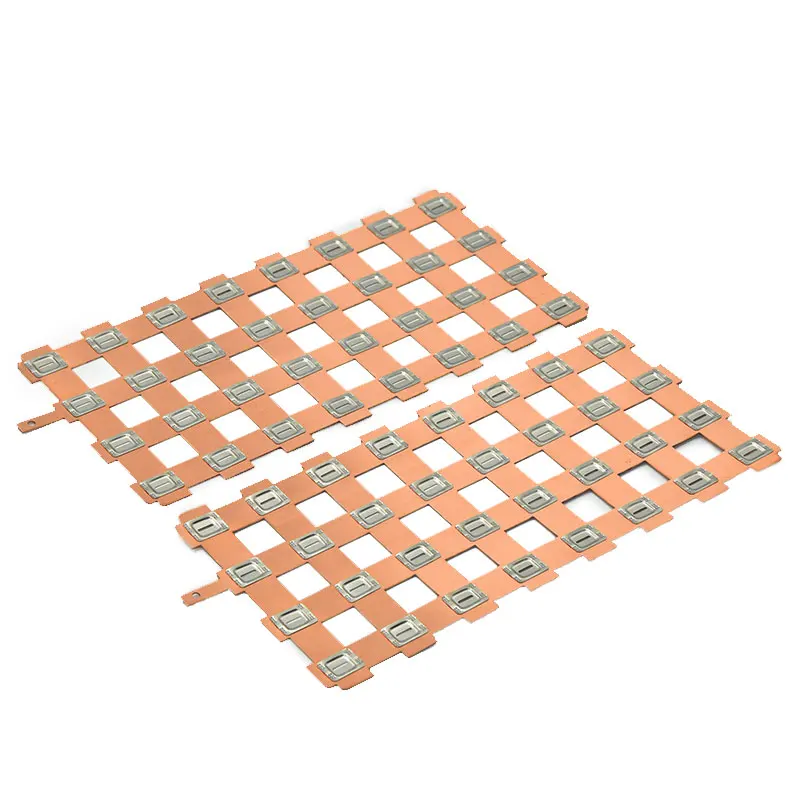 WELLGO 40X6 Flexible Power Battery Copper Nickel Sheet Bus Bar Flat Pan Assembly Copper 4 Hole Plated Busbar
