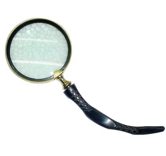 Индийский изготовленный с деревянной ручкой производитель стекла увеличением по низкой цене