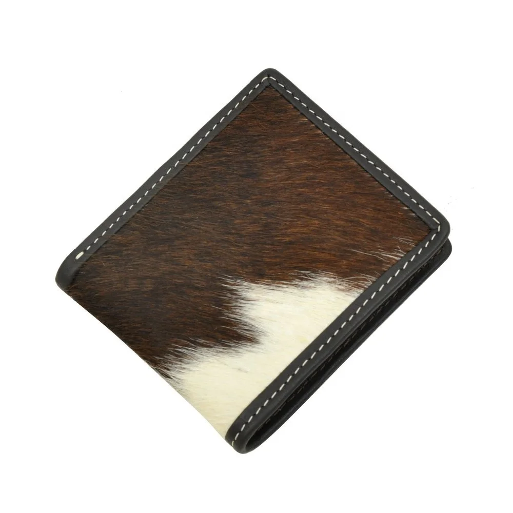 OEM Services Wholesale Price 2024 New Fashion Cow Hair On Wallets For Mens Hot Selling Mens Cow Hair On Wallets