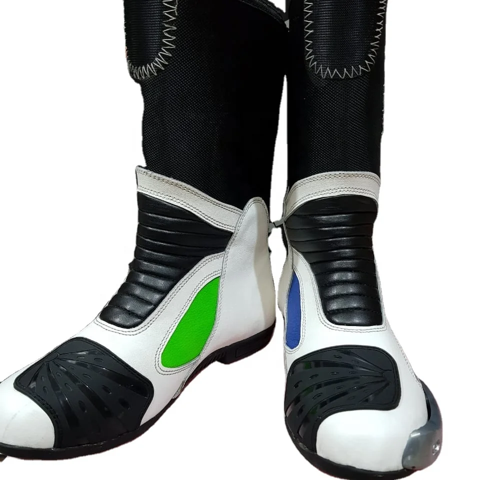 Men Power Track Racing Motorbike Boots Real Leather Motorcycle Racing Shoes Motorbike Racing Wear 2021 2022 Men