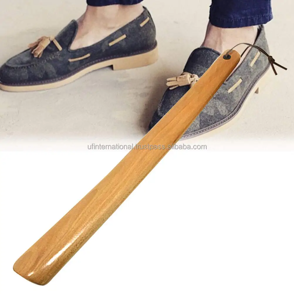 Натуральный Деревянный обувной рожок в деревенском стиле с длинной ручкой по индивидуальному размеру и низкой цене полировкой для продажи