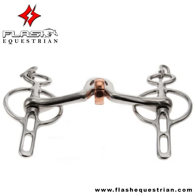 Horse Driving Liverpool 2 Slot Cherry Roller Bits Liverpool Dutch Gag Bit Soft Padding Stainless Steel German Silver Bit Seller