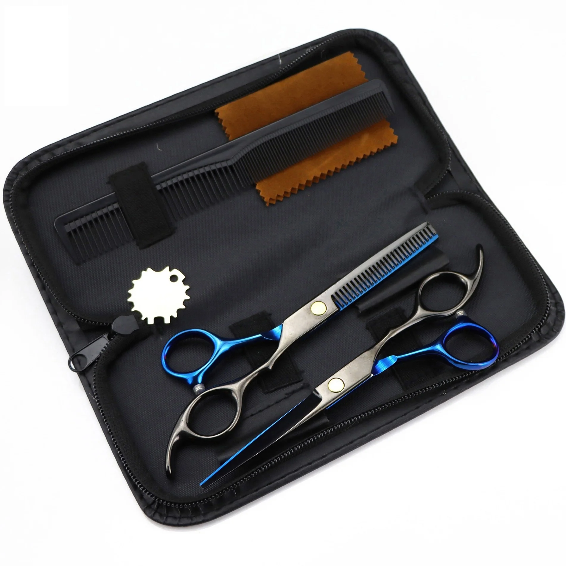 Customized Salon Professional Hair Scissors Stainless Steel Hair Shears Set Barber Hairdressing Scissors