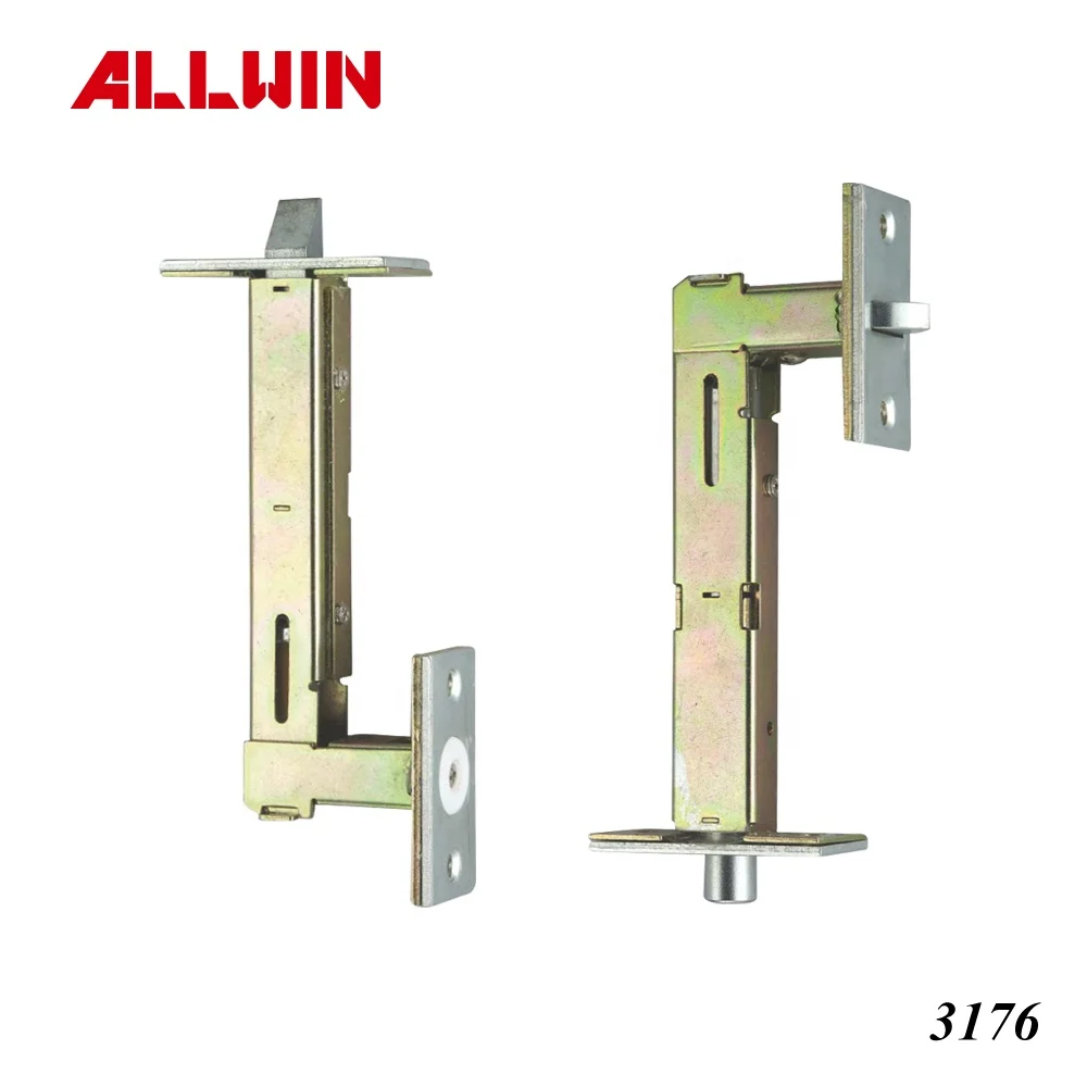 UL listed Stainless Steel Brass Universal Automatic Flush Bolt with Bottom Fire Latch Bolt