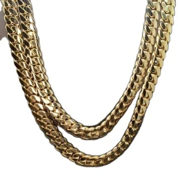 Imported from Italy 10k Real Gold Chains Cuban Link + Franco Semi Solid + Solid Gold Chains FedEx Shipping in the USA + Canada
