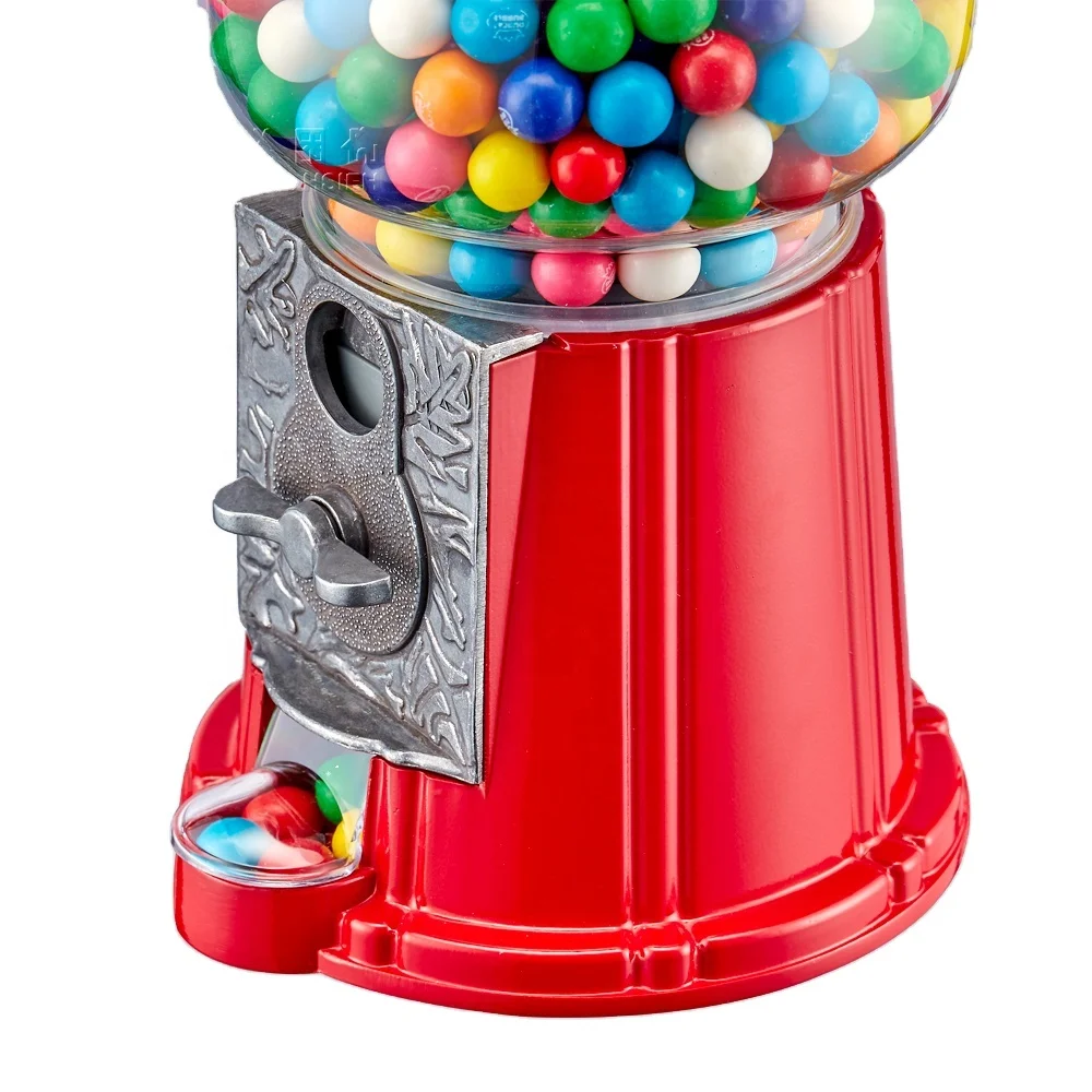 Kwang Hsieh 11 Inch Bubble Gum Vending Retro Coin Operation Candy Dispenser