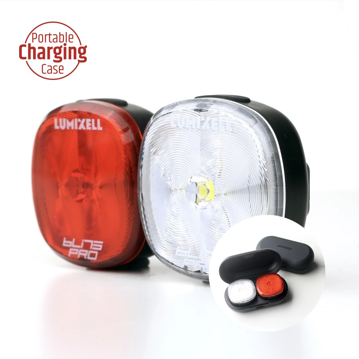 High Quality Bicycle LED Light Type-C Rechargeable Bike Light Combo Set with Charging Case Bicycle Taillight