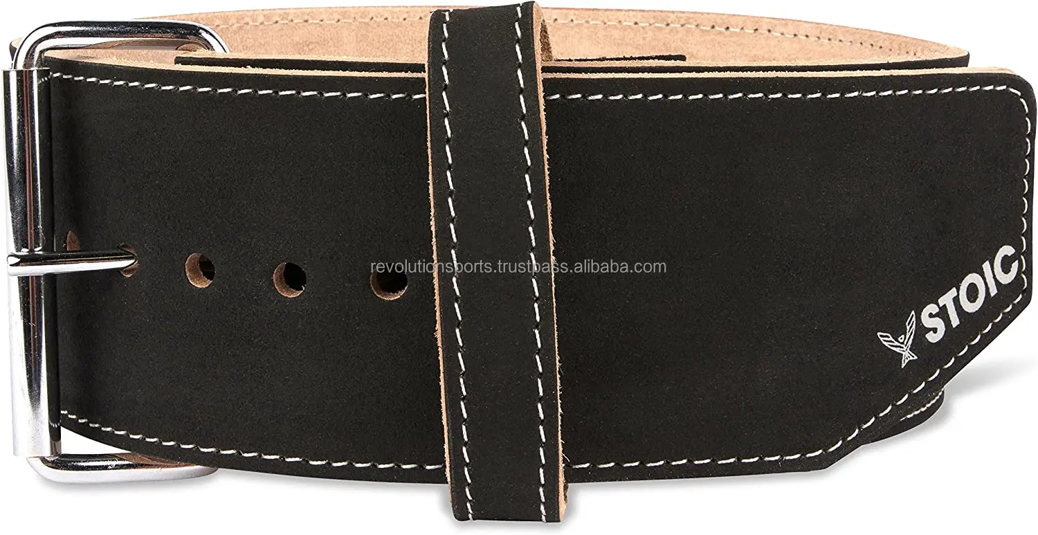 Powerlifting Belt/Weight Lifting Belt - 4 Inches Wide - No Taper for Maximum Support & Protection