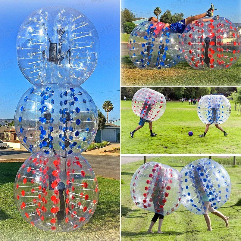 Bubble Soccer Ball Set with Valves  Dome Bubbles for Rent, Play, and Repair Kit Included