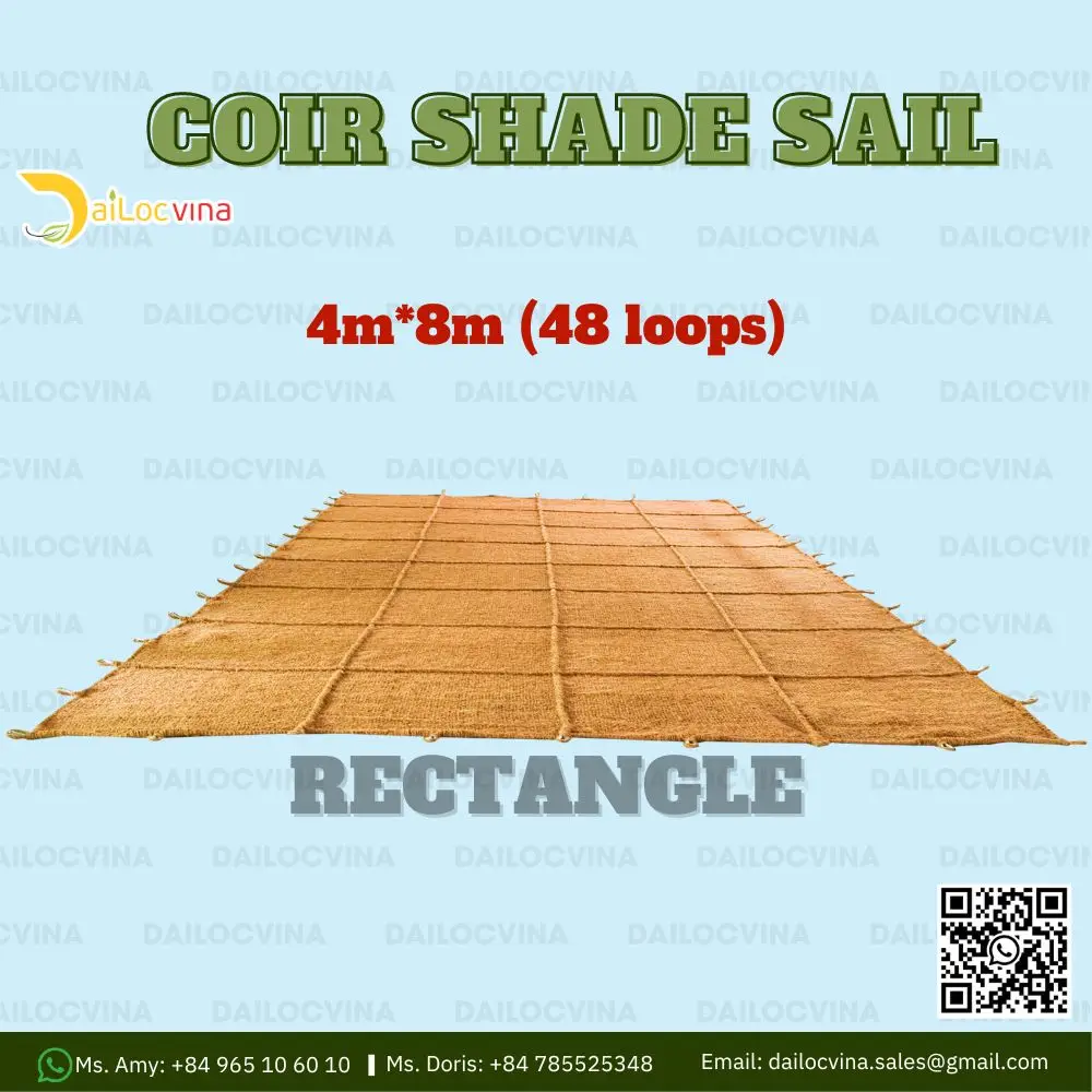 Best Price Coco Fiber Coir Shade Sail Rental For Decoration Made In Vietnam