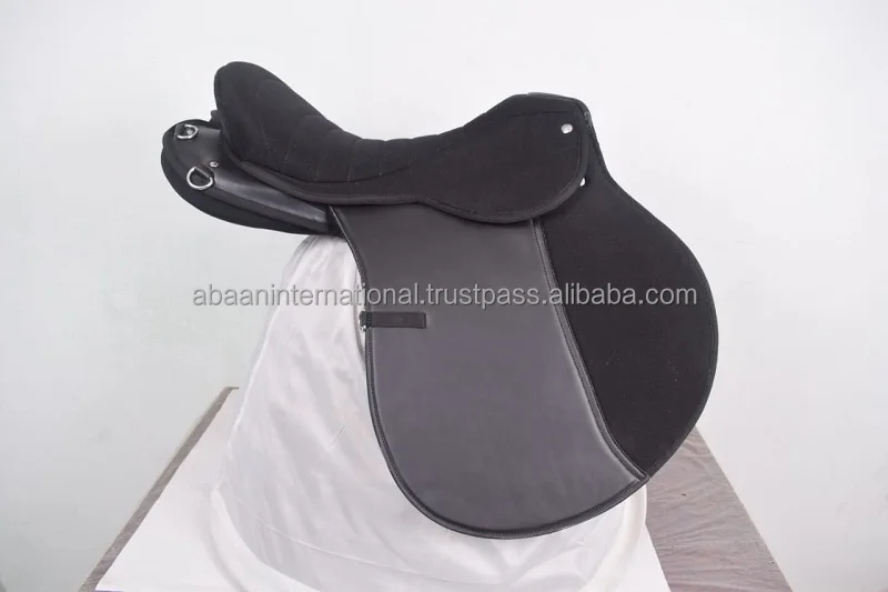 Best Quality Horse Genuine Jumping Saddle with Genuine Leather with one pair iron Stirrup Best Quality Genuine Leather Saddle