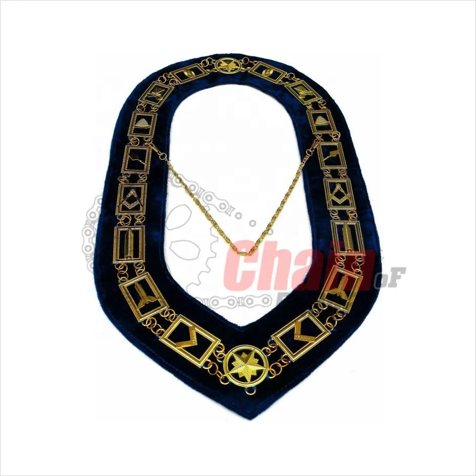 Высококачественный ошейник-цепочка freemason латунный и цинковый сплав Золотой/Серебряный в соответствии с требованиями заказчика